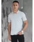 Мъжки t -риза с яка DSTREET PX0597 СВЕТЛО СИВО