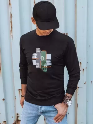 Мъжки суичър DSTREET BX5352 ЧЕРНО