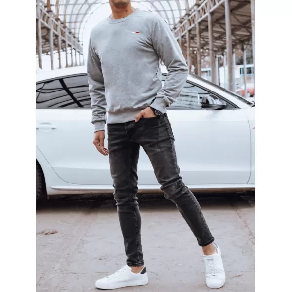  Мъжки суичър DSTREET BX5737 СВЕТЛО СИВО 