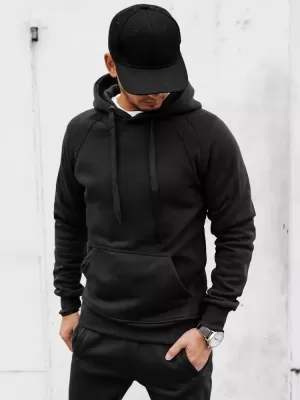 Суичър с качулка DSTREET BX5559 ЧЕРНО