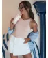 Къси панталони DSTREET SUMERLUXE SY0338 БЯЛ