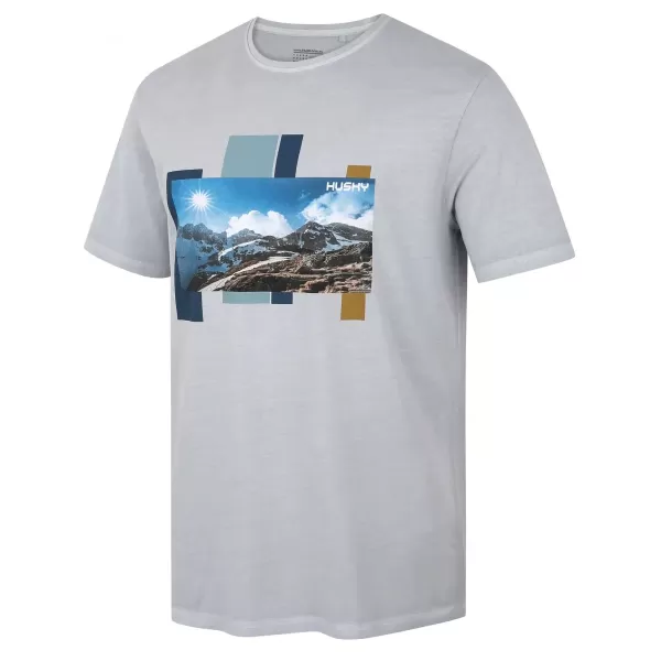  Риза HUSKY TEE SKYLINE M СВЕТЛО СИВО 