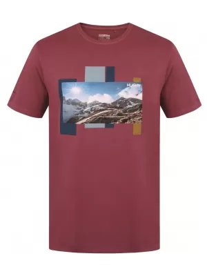 Мъжка тениска HUSKY TEE SKYLINE M БОРДО