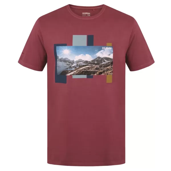  Мъжка тениска HUSKY TEE SKYLINE M БОРДО 