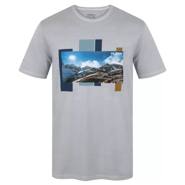  Риза HUSKY TEE SKYLINE M СВЕТЛО СИВО 