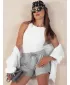 Къси панталони DSTREET CITYCHIC SY0349 СВЕТЛО СИВО