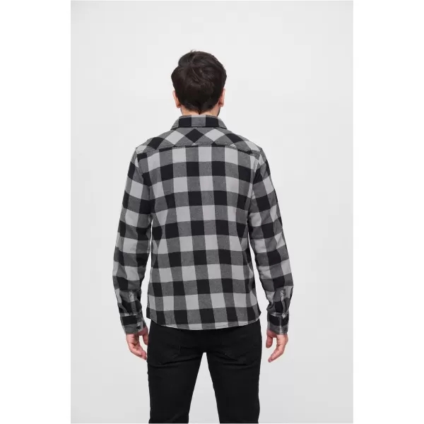 Риза BRANDIT CHECKED BD4002 ЧЕРЕН/ВЪГЛЕН 