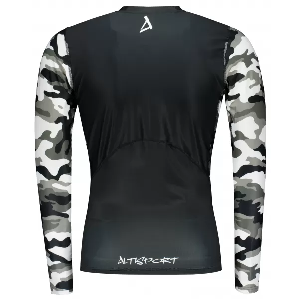  Мъжка премиум функционална компресионна тениска ALTISPORT VOJ/ALM038TR03 ЧЕРНО И БЯЛО 