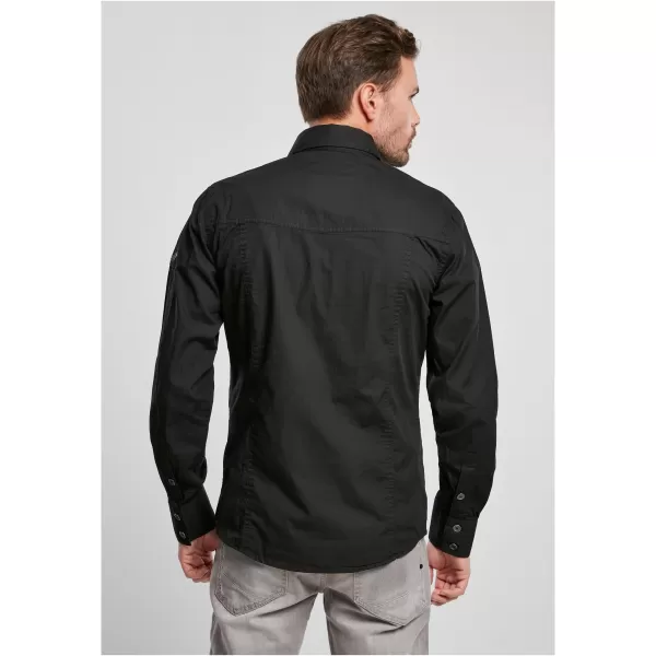  Риза BRANDIT SLIM WORKER BD4005 ЧЕРНО 