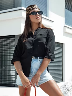 Риза DSTREET ELEGANZZA DY0437 ЧЕРНО
