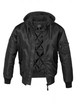 Яке BRANDIT HOODED MA BD3150 ЧЕРНО