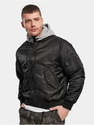 Яке BRANDIT HOODED MA BD3150 ЧЕРНО/СИВО