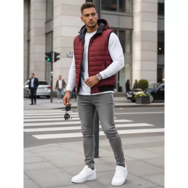  Жилетка DSTREET TX4238 БОРДЕ 
