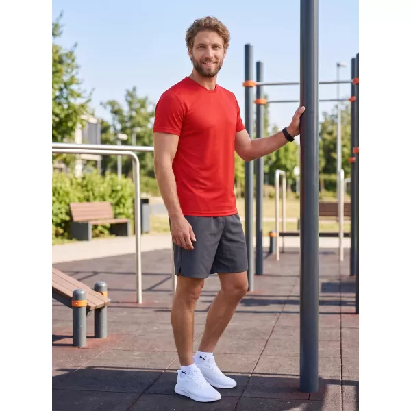  Мъжка функционална тениска ALTISPORT NoPrint NP/ALM421 ЧЕРВЕНО 