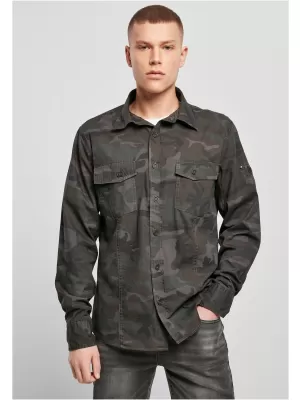 Риза BRANDIT SLIM WORKER BD4005 OLIVE CAMO