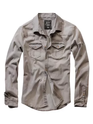 Риза BRANDIT RILEY DENIM BD4020 СИВО