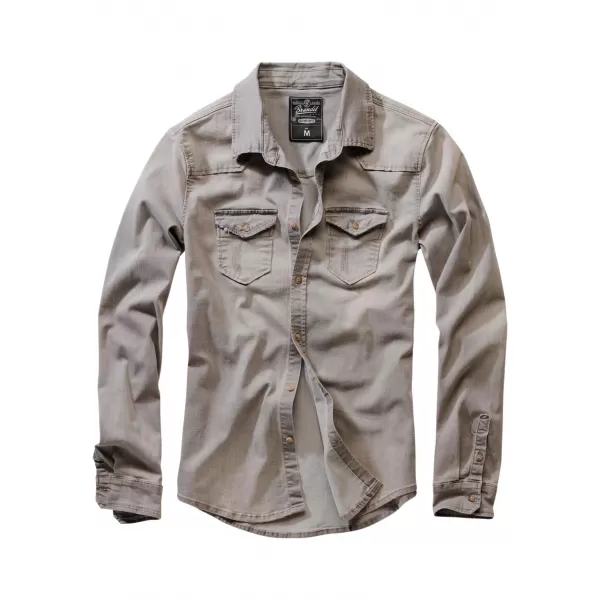  Риза BRANDIT RILEY DENIM BD4020 СИВО 