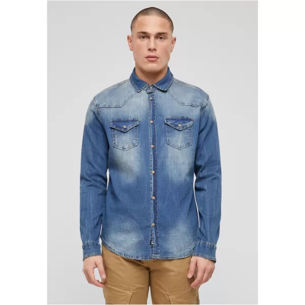  Риза BRANDIT RILEY DENIM BD4020 СИНЬО ИЗМИТО 