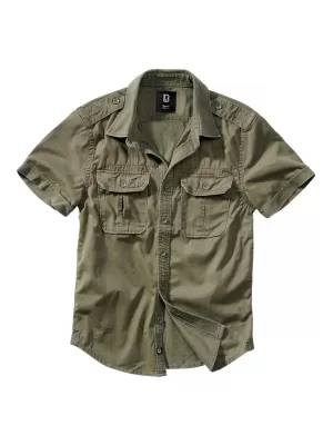 Риза BRANDIT VINTAGE BD4024 МАСЛИНА
