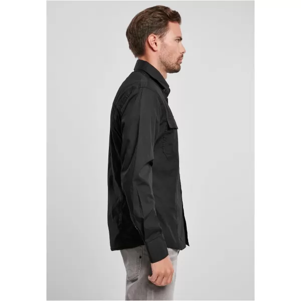  Риза BRANDIT SLIM WORKER BD4005 ЧЕРНО 
