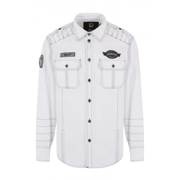  Риза BRANDIT LUIS VINTAGE BD4023 БЯЛ 