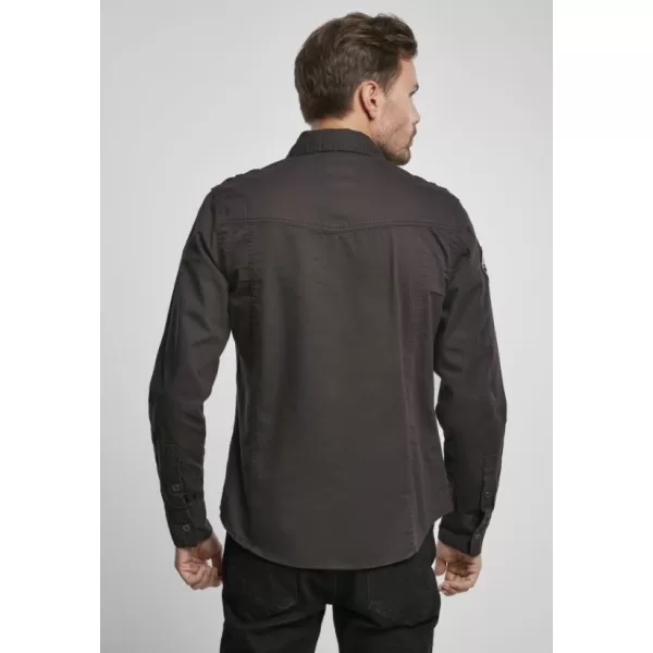  Риза BRANDIT LUIS VINTAGE BD4023 ЧЕРНО 
