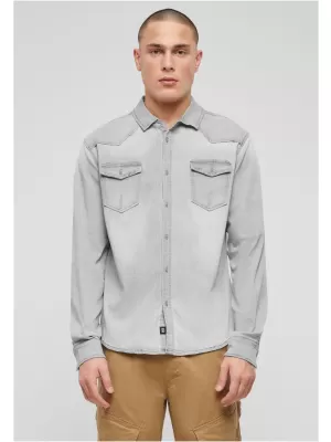 Риза BRANDIT RILEY DENIM BD4020 СИВО