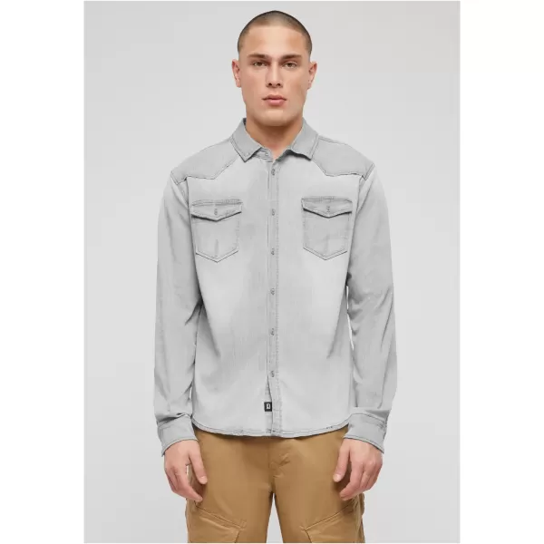  Риза BRANDIT RILEY DENIM BD4020 СИВО 