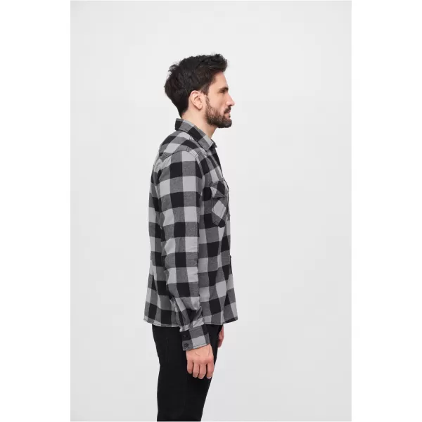  Риза BRANDIT CHECKED BD4002 ЧЕРЕН/ВЪГЛЕН 