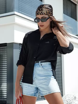 Риза DSTREET ELEGANZZA DY0437 ЧЕРНО