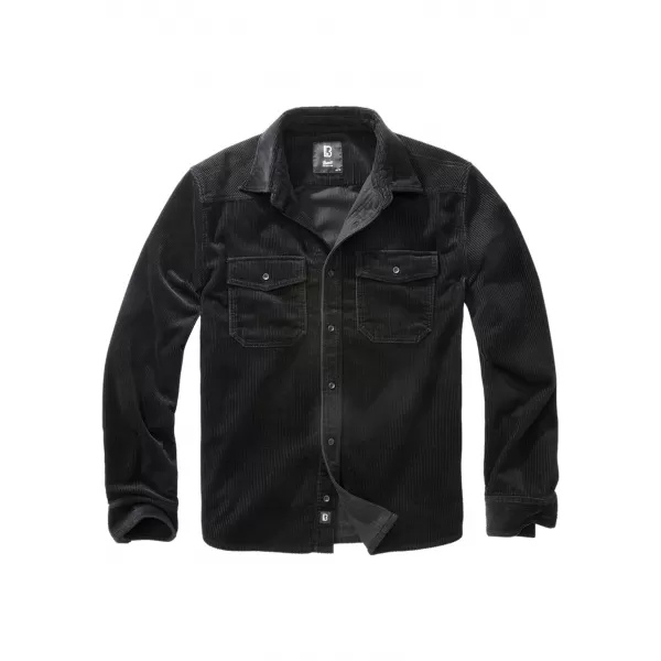  Риза BRANDIT CORDUROY CLASSIC BD4035 ЧЕРНО 