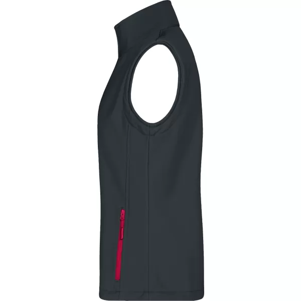  Дамска софтшел жилетка ALTISPORT NoPrint NP/ALW7211NJ ЖЕЛЯЗНО СИВО/ЧЕРВЕНО 