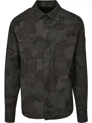 Риза BRANDIT SLIM WORKER BD4005 OLIVE CAMO