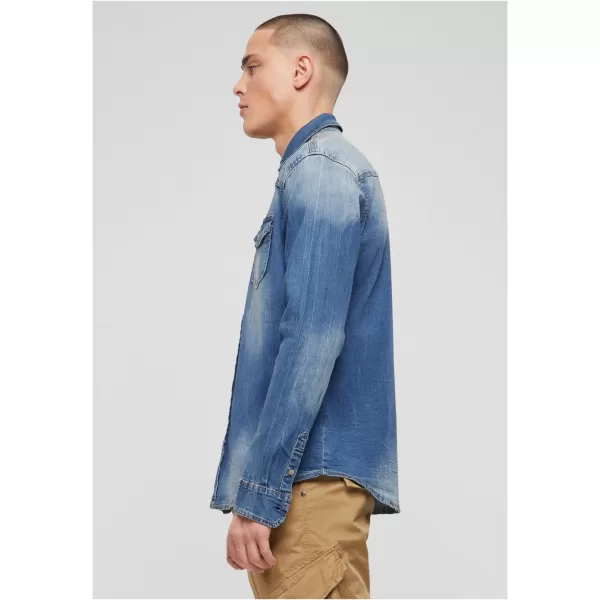  Риза BRANDIT RILEY DENIM BD4020 СИНЬО ИЗМИТО 