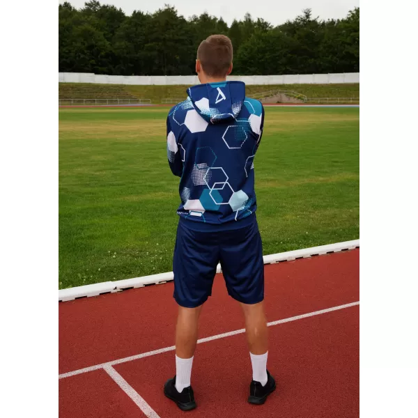  Мъжки първокласен функционален суичър ALTISPORT VOJ/ALM037MI01 МОРСКО СИНЬО 