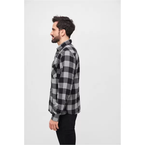  Риза BRANDIT CHECKED BD4002 ЧЕРЕН/ВЪГЛЕН 