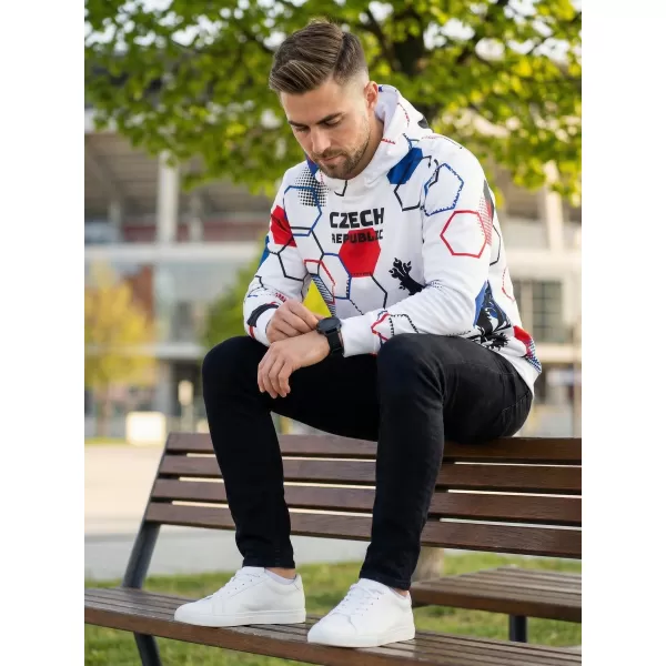  Мъжки първокласен функционален суичър ALTISPORT VOJ/ALM036MI01 ХЕКСА БЯЛО 