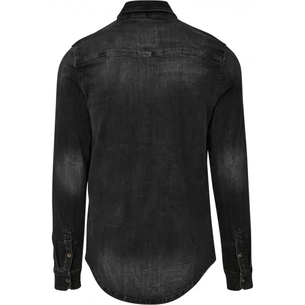  Риза BRANDIT RILEY DENIM BD4020 ЧЕРНО 