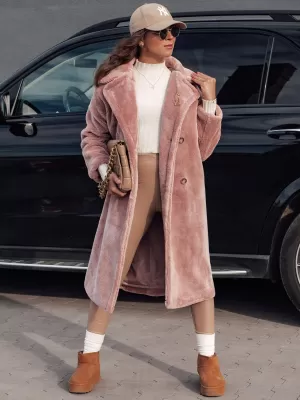 Зимно палто DSTREET LUXERII РОЗОВО