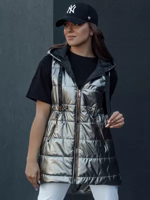 Жилетка DSTREET PIXIECODE TY4437 ТЪМНО СИВО