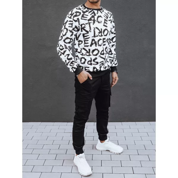  Мъжки суичър DSTREET bx5768 БЯЛ 
