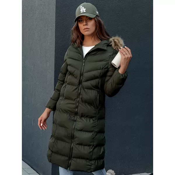 Палто DSTREET LUXWARM ТЪМНО ЗЕЛЕНО 