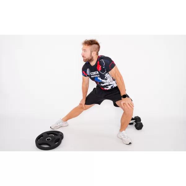  Мъжка функционална компресионна риза с къс ръкав premium ALTISPORT VOJ/ALM036TR04 ХЕКСА ЧЕРНО 