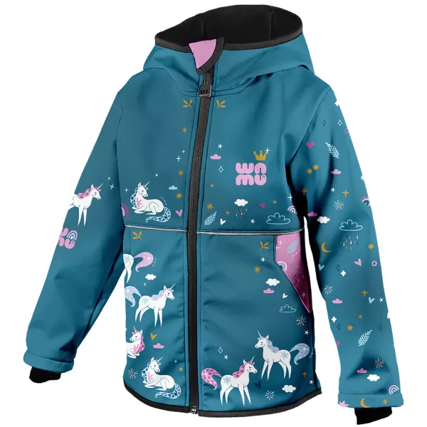  Бебешкото яке Softshell WAMU JEDNOROŽCI СИНЬО 