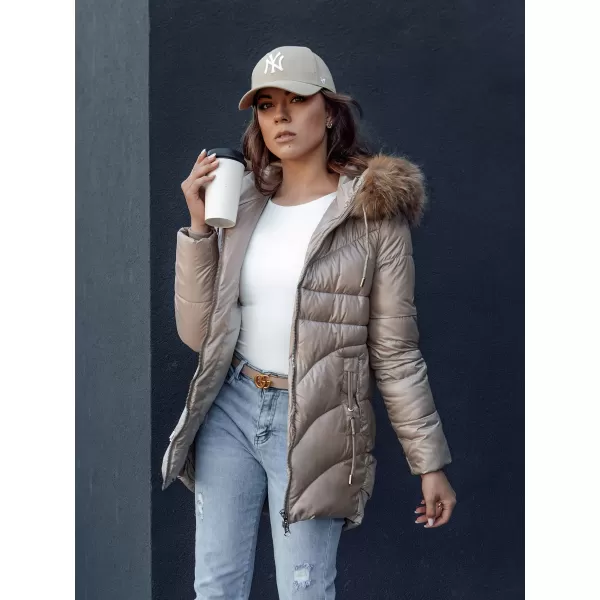  Дамско яке DSTREET WINTERCHIC КАРАМЕЛ 