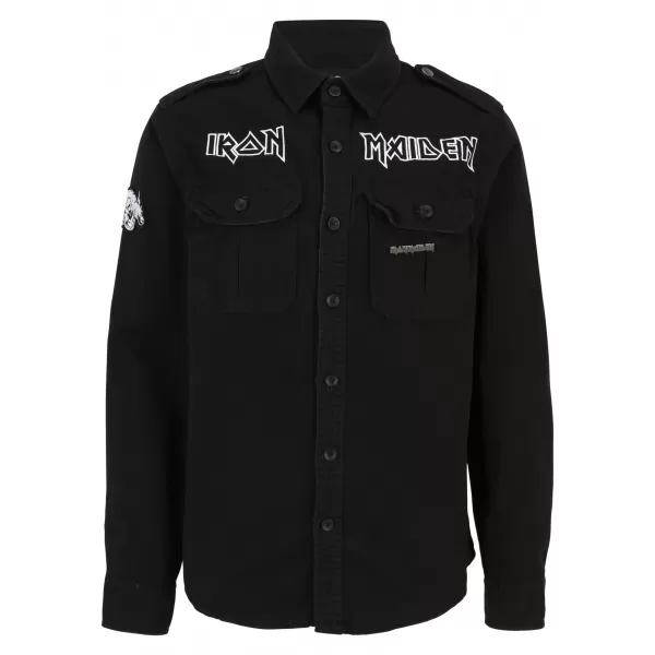  Мъжка риза BRANDIT IRON MAIDEN BD61044 ЧЕРЕН 