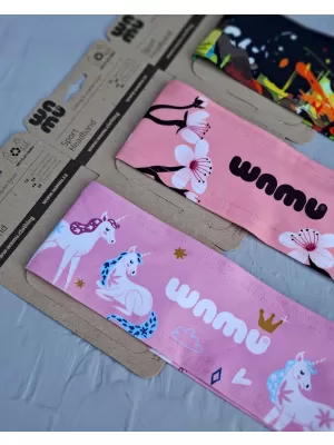 Детска спортна лента за глава WAMU SAKURY РОЗОВО