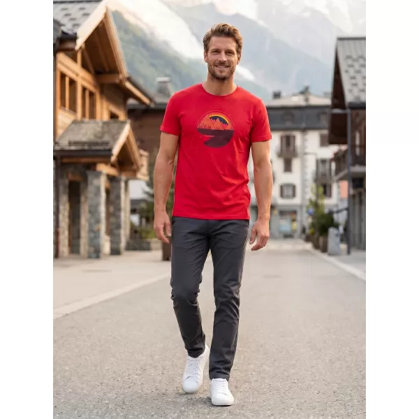  Мъжка тениска ALTISPORT ALM186129 ЧЕРВЕНО 