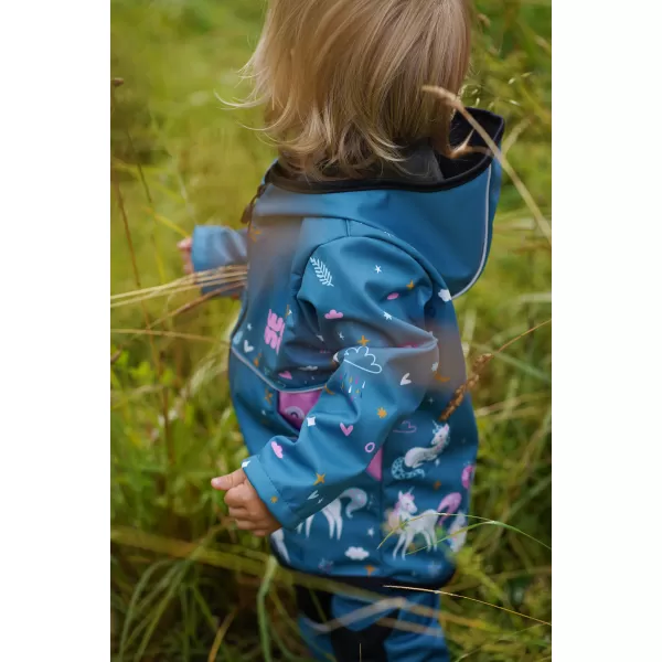  Бебешкото яке Softshell WAMU JEDNOROŽCI СИНЬО 