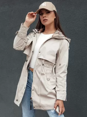Дамско яке DSTREET FASHLOVE TY4393 СВЕТЛО СИВО